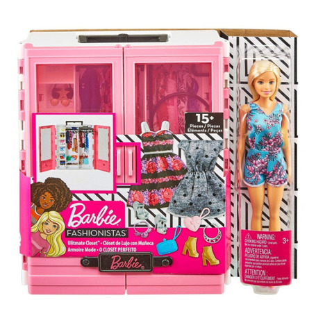 Lalka Barbie Szafa na ubranka GBK12