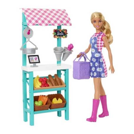 Lalka Barbie Targ farmerski zestaw HCN22