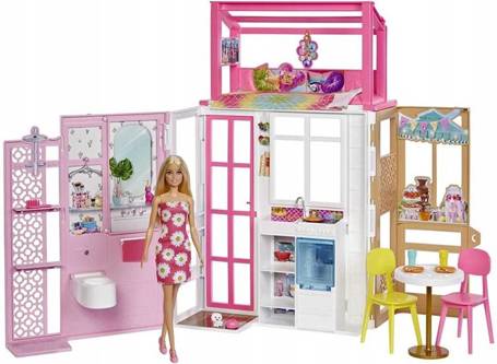 Lalka Barbie kompaktowy domek HCD48