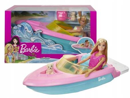 Lalka Barbie motorówka i lalka GRG30