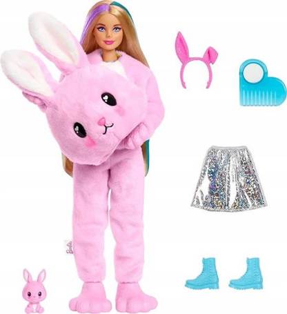 Lalka Barbie w przebraniu królika Cutie Reveal HHG19