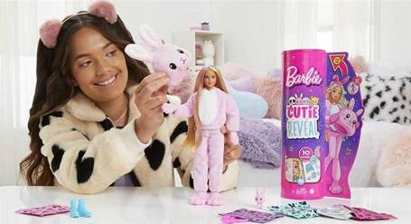 Lalka Barbie w przebraniu królika Cutie Reveal HHG19