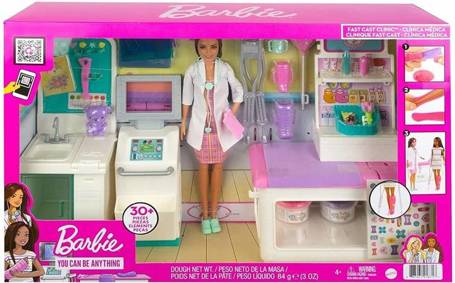 Lalka Barbie zestaw Zakładamy gips GTN61