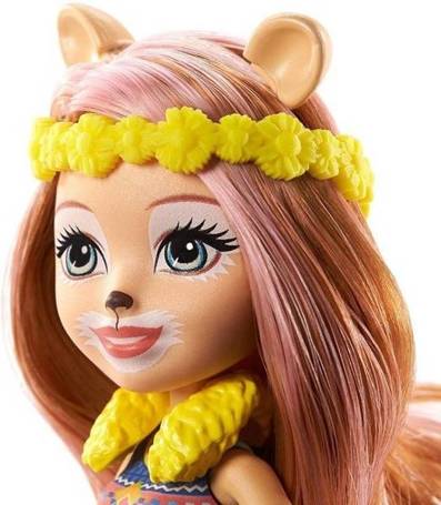 Lalka Enchantimals Lacey Lion Salon Fryzur GTM29