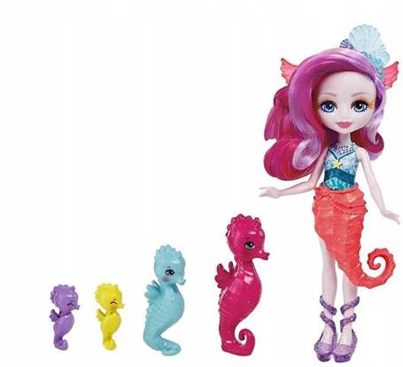 Lalka Enchantimals Syrenka Sedda Seahorse i koniki morskie HCF73