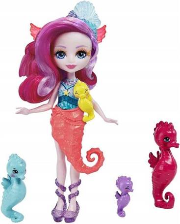 Lalka Enchantimals Syrenka Sedda Seahorse i koniki morskie HCF73