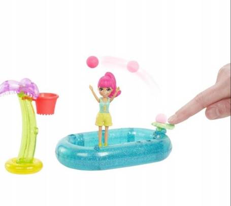 Lalka Polly Pocket zestaw sportowy koszykówka HDW62