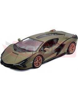 Lamborghini Sian FKP 37 matte green 1:24 BBURAGO