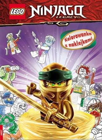 Lego Ninjago. Kolorowanka z naklejkami