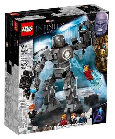 Lego SUPER HEROES 76190 Iron Man: zadyma z Iron Mongerem