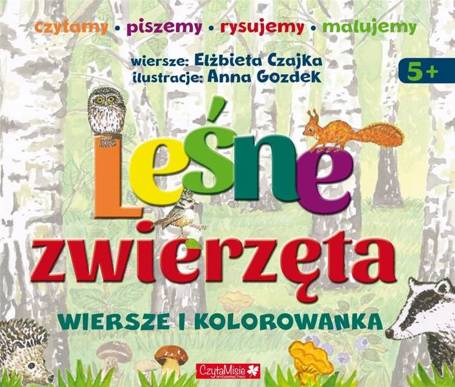 Leśne zwierzęta. Wiersze i kolorowanki