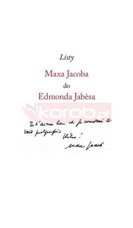 Listy Maxa Jacoba do Edmonda Jabesa