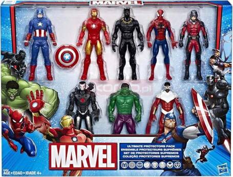 MARVEL AVENGERS ULTIMATE PROTECTION zestaw 8 figurek superbohaterów E4252