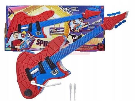 MARVEL SPIDERMAN GITARA ELOKTRONICZNA zabawka muzyczna dla dzieci F5622