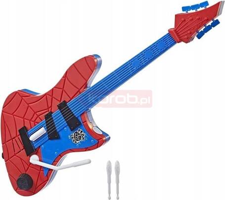 MARVEL SPIDERMAN GITARA ELOKTRONICZNA zabawka muzyczna dla dzieci F5622