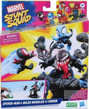 MARVEL STUNT SQUAD Spider-Man & Miles Morales VS Venom F7833