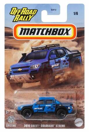 MATCHBOX SAMOCHODZIK OFF ROAD RALLY 1/6 2016 Chevy Colorado Xtreme HVT01