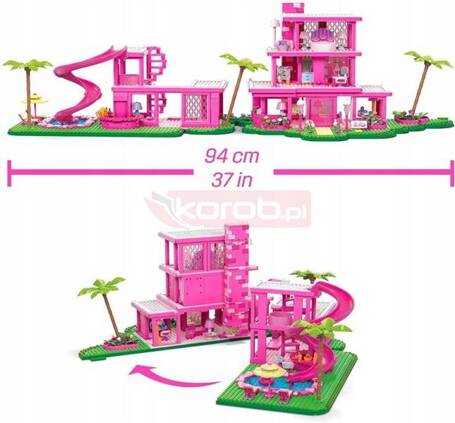 MEGA BLOKS KLOCKI BARBIE zestaw klocków DREAMHOUSE DOMEK MARZEŃ filmowy HPH26