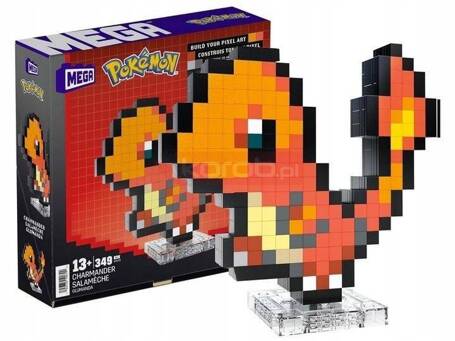 MEGA CONSTRUX KLOCKI 349 el POKEMON CHARMANDER PIXEL ART HTH76