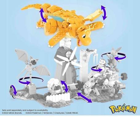 MEGA CONSTRUX KLOCKI 387 el POKEMON DRAGONITE HKT25