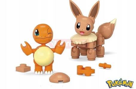 MEGA CONSTRUX KLOCKI 40 el POKEMON Charmander i Eevee + 2 Pokeball JCR81