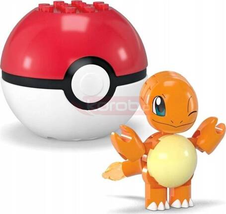 MEGA CONSTRUX KLOCKI 40 el POKEMON Charmander i Eevee + 2 Pokeball JCR81