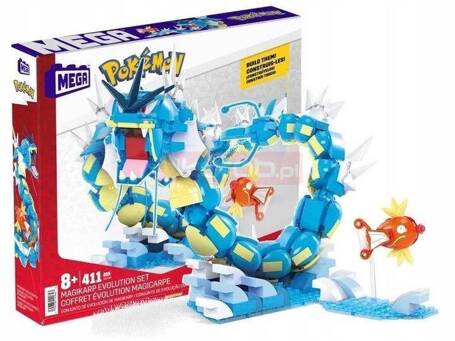 MEGA CONSTRUX KLOCKI 411 el POKEMON MAGIKARP EWOLUCJA HNT95