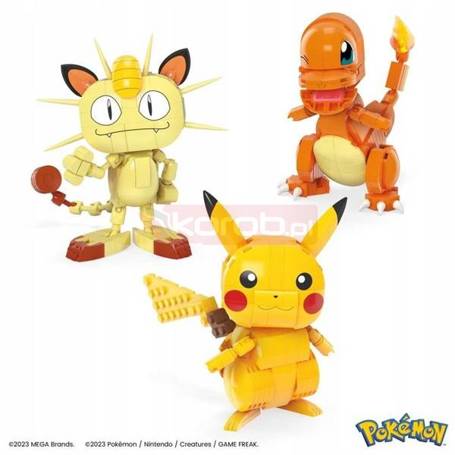 MEGA CONSTRUX KLOCKI 621 el POKEMON 3 figurki HPF94