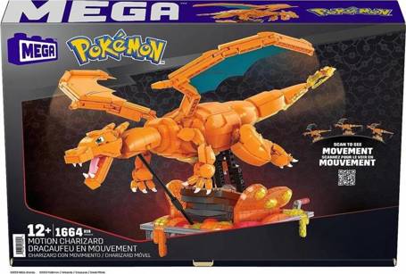 MEGA KLOCKI 1664el POKEMON CHARIZARD kolekcjonersk HMW05