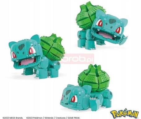 MEGA KLOCKI 789 el POKEMON DUŻY BULBASAUR HNT96