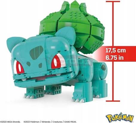 MEGA KLOCKI 789 el POKEMON DUŻY BULBASAUR HNT96