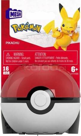 MEGA POKEMON KLOCKI 16 el Pokeball z figurką Pikachu HTH96