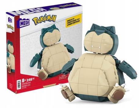 MEGA POKEMON KLOCKI 246el FIGURKA SNORLAX HLB70