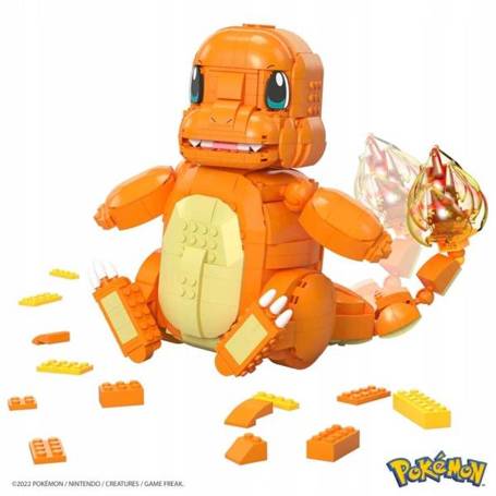 MEGA POKEMON KLOCKI 750el DUŻY CHARMANDER 27,5 cm HHL13