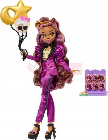 MONSTER BALL LALKA MONSTER HIGH CLAWDEEN WOLF lalka w imprezowym stroju HNF69