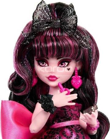 MONSTER BALL LALKA MONSTER HIGH DRACULAURA lalka w imprezowej sukience HNF68