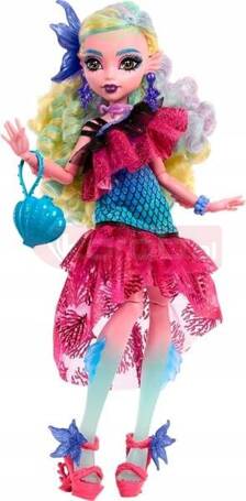 MONSTER BALL LALKA MONSTER HIGH LAGOONA BLUE lalka w imprezowym stroju HNF71