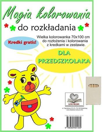 Magia kolorowania do rozkładania. Dla przedszkol.