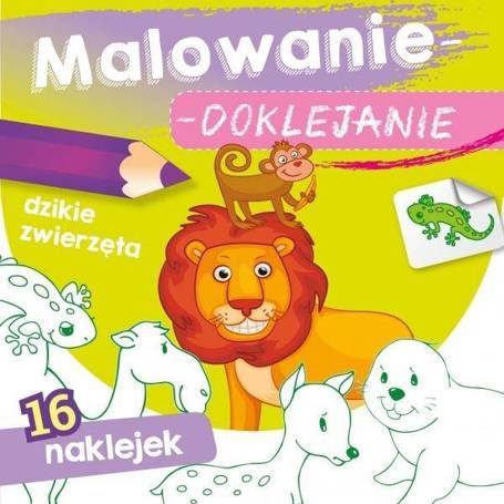 Malowanie-doklejanie. Dzikie zwierzęta