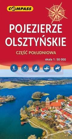 Mapa - Pojezierze Olsztyńskie część południowa