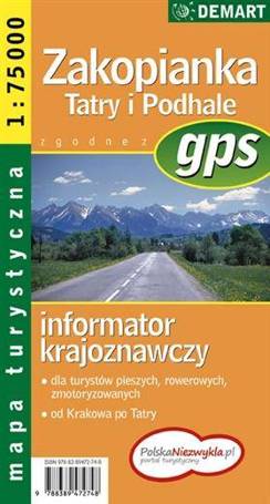 Mapa - Zakopianka Tatry i Podhale 1:75 000