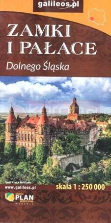 Mapa - Zamki i pałace Dolnego Śląska 1:250 000