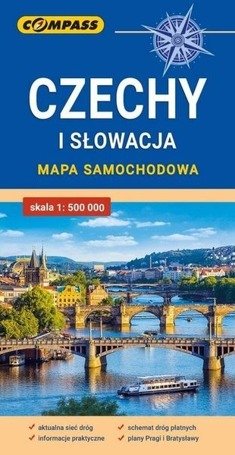 Mapa samochodowa. Czechy i Słowacja