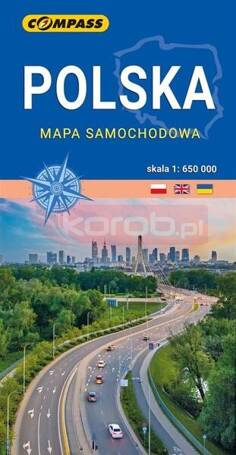 Mapa samochodowa Polska 1:650 000