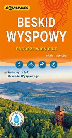 Mapa turystyczna - Beskid Wyspowy 1:50 000 lam