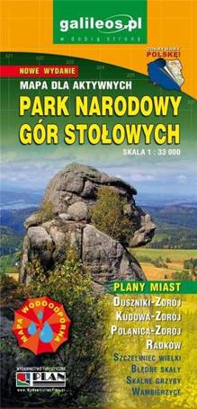 Mapa turystyczna - Park Narodowy Gór Stołowych