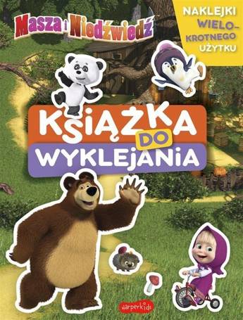 Masza i Niedźwiedź. Książka do wyklejania