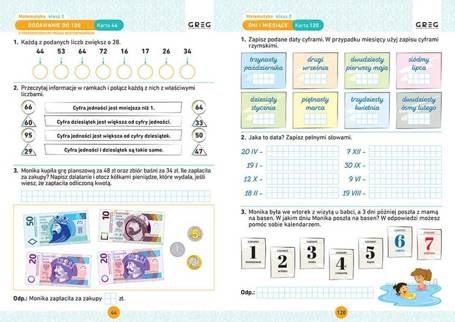Matematyka SP 2 Karty pracy w szkole i w domu