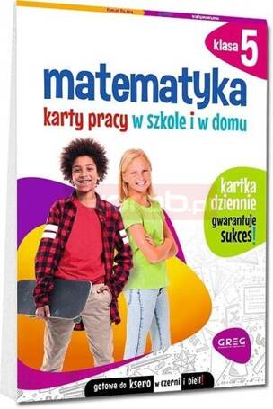 Matematyka SP 5 Karty pracy w szkole i w domu