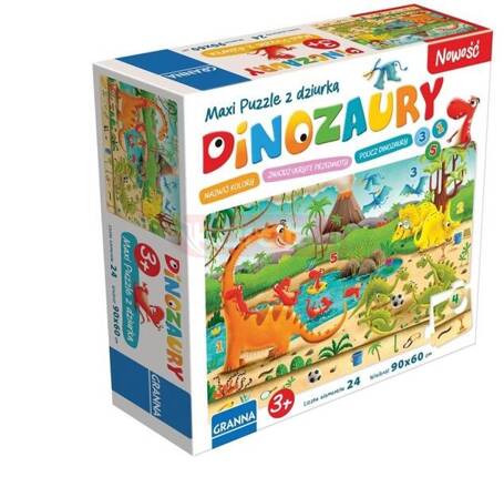 Maxi Puzzle Dinozaury GRANNA